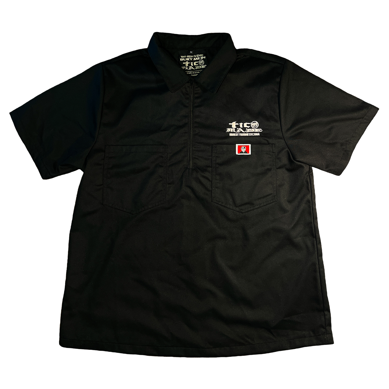 LoveisWar Half-Zip Work Shirt