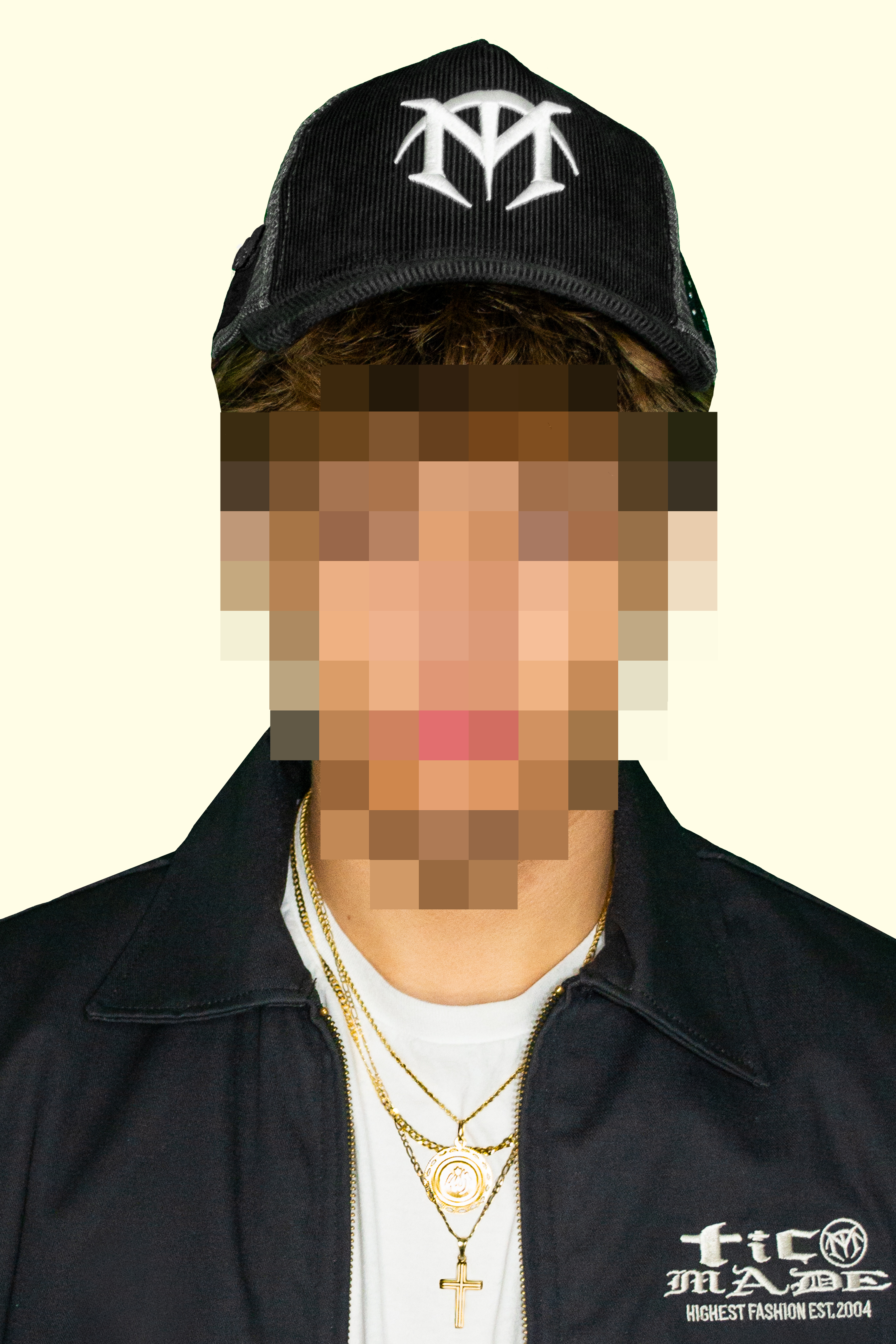 Black "Cry Later" Corduroy Trucker Hat