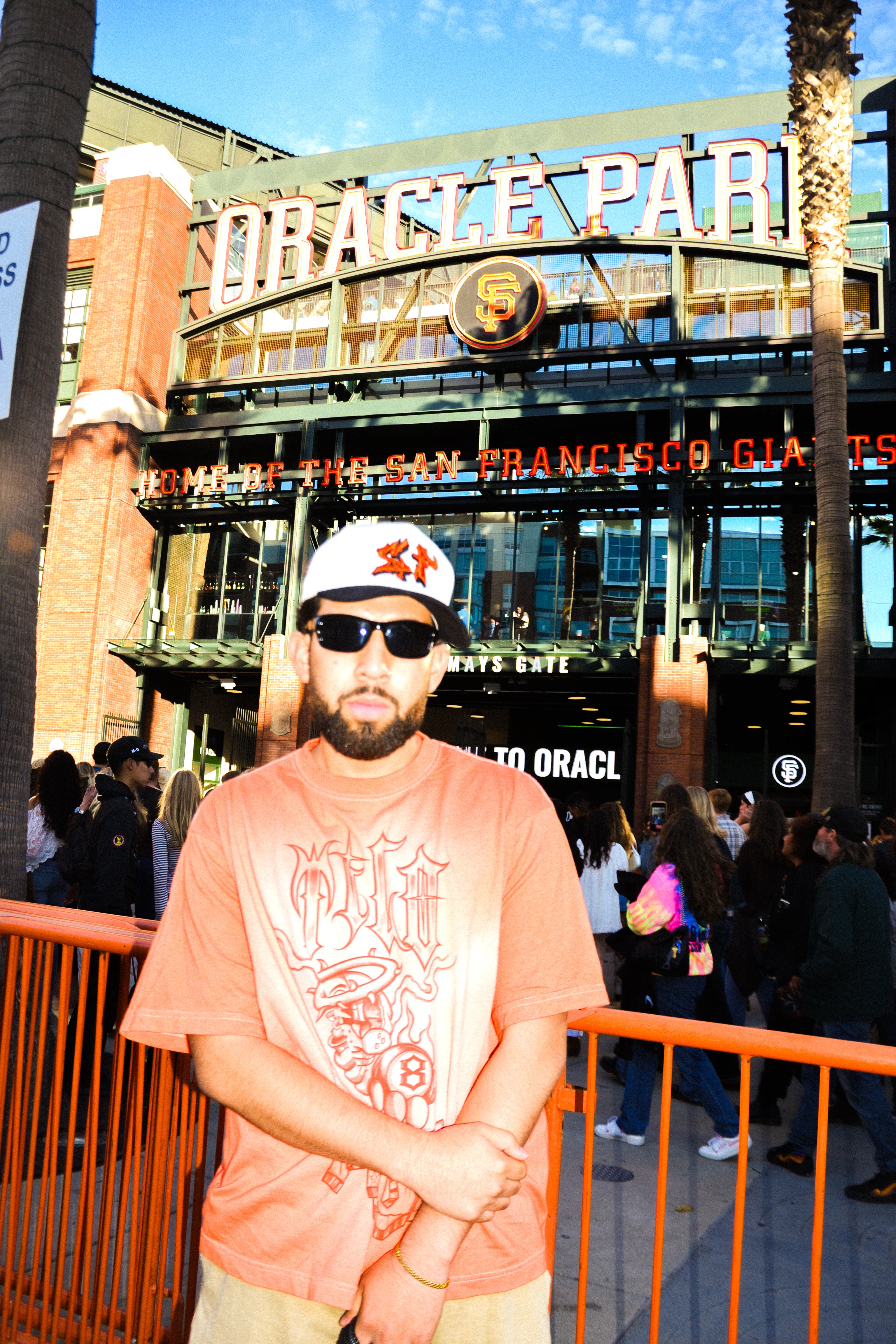 SF GRAFFITI HAT 'Orange & Black'