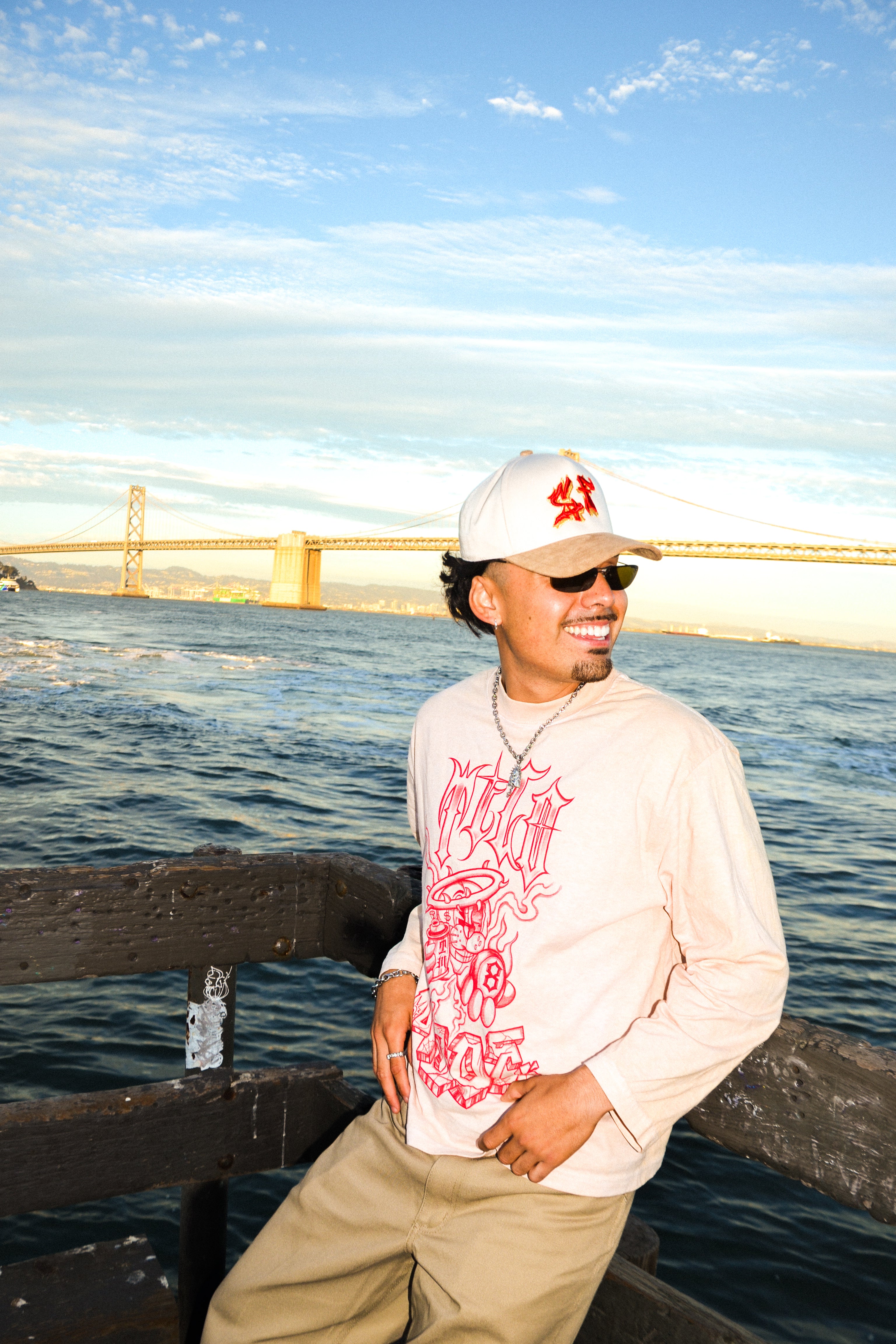 SF GRAFFITI HAT 'Red & Gold'