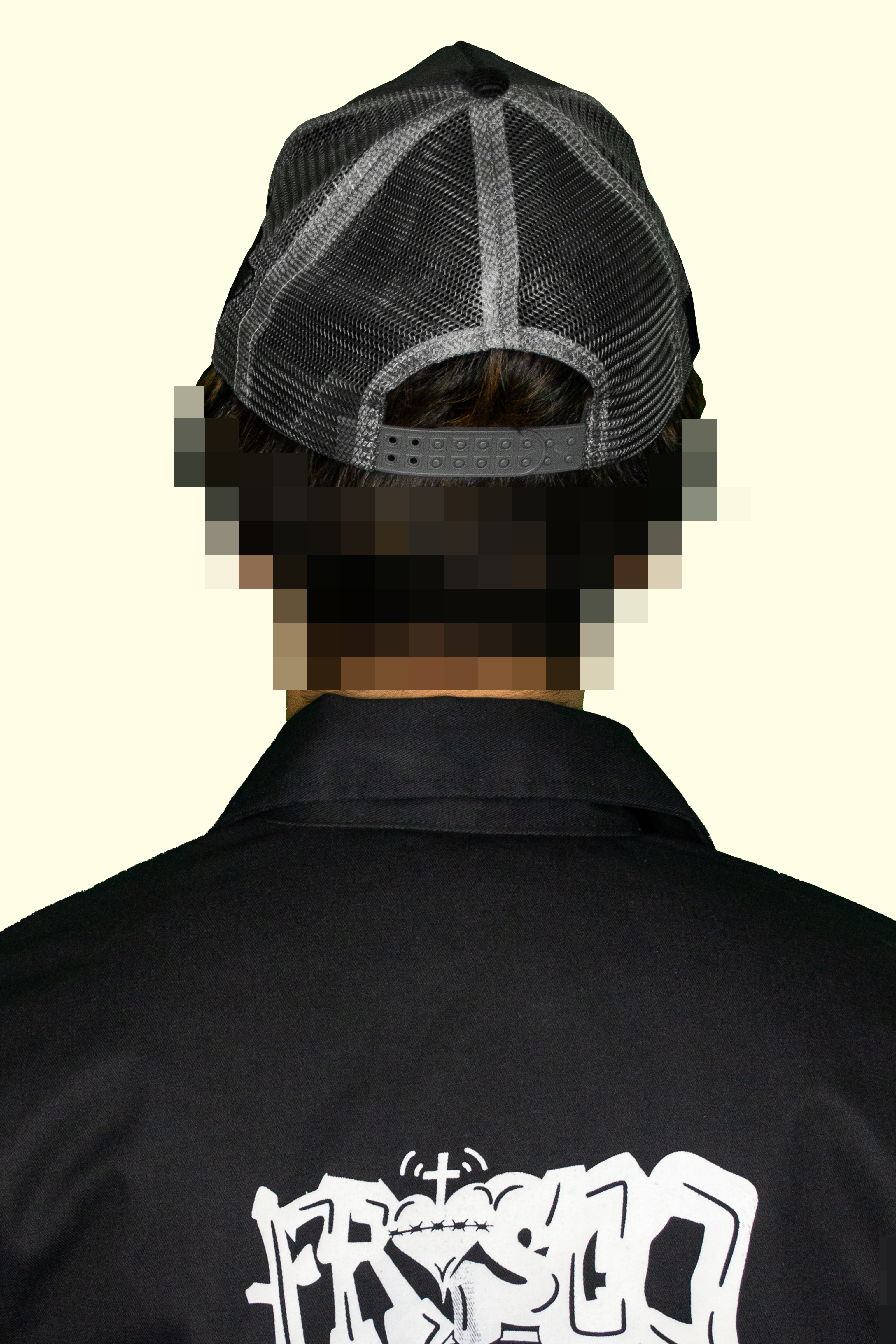 Black "Cry Later" Corduroy Trucker Hat